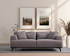 Sofa s 2 sjedala Jaguar 2 - Smeđa, Siva