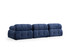 Sofa s 3 sjedala Petite 3 - Noćno plava