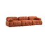 Sofa s 3 sjedala Petite 3 - Narančasta