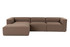 Kutna sofa Mora XL (ChlLeft-O1-1R) - Smeđa