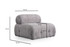 Kutna sofa Petite 3 - Svijetlosiva Kutna sofa Petite 3 - Svijetlosiva