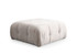 Kutna sofa Amaris dvosjed s pufom - bež