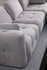 Kutna sofa Amaris dvosjed s pufom - svijetlo siva