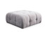 Kutna sofa Amaris dvosjed s pufom - svijetlo siva