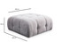 Kutna sofa Amaris dvosjed s pufom - svijetlo siva