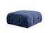Kutna sofa Amaris dvosjed s pufom - tamnoplava