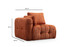Kutna sofa Amaris 2 sjedala s torbicom - narančasta