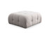 Kutna sofa Amaris dvosjed s pufom - bijeli