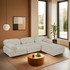 Kutna sofa Mjehurićasto bež L1-O1-1R-PUF