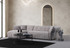 Kutna sofa Bokserice lijevo - svijetlo sive