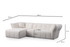 Kutna sofa Boksač lijevi - bijeli