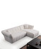 Kutna sofa Bokser desno - bijeli