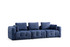 Sofa s 3 sjedala Amaris trosjed - tamnoplava boja