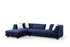 Kutna sofa Boston Left - Noćno plava
