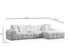 Kutna sofa Pescara kut desno (L2-Chl) - bijela