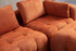 Kutna sofa Amaris 3 sjedala s torbicom - narančasta