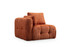 Kutna sofa Amaris 3 sjedala s torbicom - narančasta