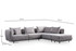 Kutna sofa Floransa - Svijetlosiva Kutna sofa Floransa - Svijetlosiva