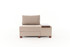 Kauč na razvlačenje s 1 sjedištem Perenna Linen Desno - Krema