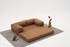 Sofa s 3 sjedala Udobnost - Smeđa v2