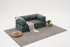 Sofa s 3 sjedala Udobnost - Zelena