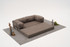 Sofa s 3 sjedala Udobnost - Siva v2