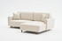 Kutna sofa na razvlačenje Mane Right - krema