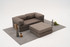 Kutna sofa Comfort Mini - Siva