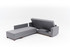 Kutna sofa na razvlačenje Aly Right - Grey