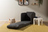 Kauč na razvlačenje s 1 sjedištem Saga Single - Tamno siva