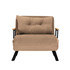 Kauč na razvlačenje s 1 sjedištem Sando Single - Svijetlosmeđa v2