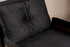Kauč na razvlačenje s 1 sjedištem Cosmo jednokrevetna - crna