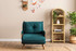 Kauč na razvlačenje s 1 sjedištem Cosmo Single - Petrolej zelena