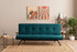 Kauč na razvlačenje s 3 sjedišta Zven - Petrol zelena Kauč na razvlačenje s 3 sjedišta Zven - Petrol zelena