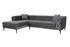 Kutna sofa Como Eco lijevi - antracit, crni