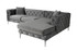 Kutna sofa Como Eco Desno - Antracit