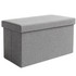 Sivi puf  od tkanine 60x30x30 cm Ruhhy 25996
