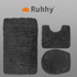 Kupaonski  tepih - set - sivi Ruhhy 24353