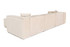 Kutna sofa Lora (L1-O1-1R-POUFFE ) - Krem