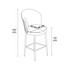 Set barskih stolica (2 komada) Fora - Cappuccino, crna