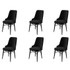 Set stolica (6 dijelova) Pare - crna