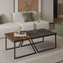 Set stolića za kavu Verona P0024623 - Antracit, Rustikalni orah