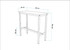 Set barskih stolova i stolica (3 dijela) Mola Set 100 - Karina White