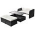 Vrtni Sofa Set 9 Kom Crni Poli Ratan