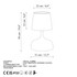 Stolna lampa Gomoljast - 15450