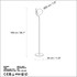 Podna lampa Tulipan 13816 - Zlatni