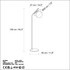 Podna lampa Anemon 13806 - Zlatna