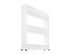 Mobilna kuhinjska polica na kotačićima, bijela