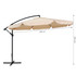 Veliki vrtni suncobran s konzolnim krakom, sklopivi 3,5 m, bež MultiGarden