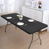 Stol za catering 180 cm, sklopiv u kofer, crni, ModernHome